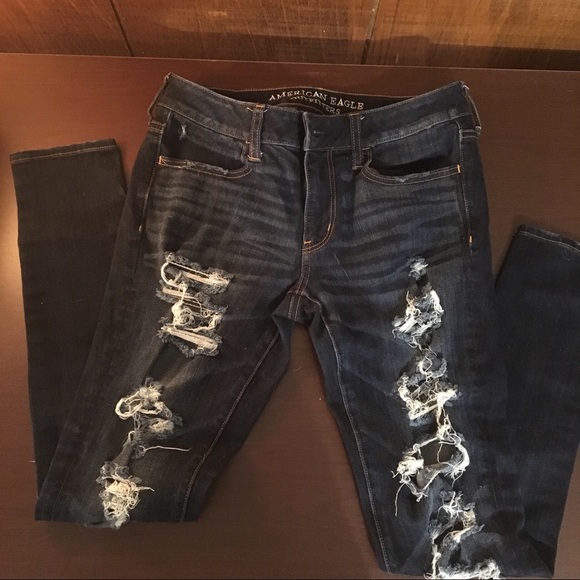 AEO DENIM X4 JEGGING NWOT size 4 skinny - Picture 4 of 8